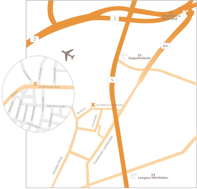 Anfahrtskizze Übersicht